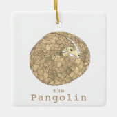 Pangolin-Aufrollbild Keramikornament (Vorderseite)