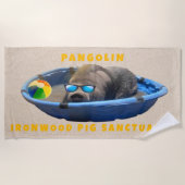 Pangolin Beach Handtuch (Vorderseite)