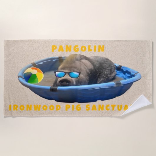 Pangolin Beach Handtuch (Vorderseite)