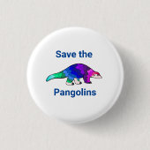 Pangolin-Button gerettet Button (Vorderseite)