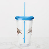 Pangolin-Cartoon Acryltrinkbecher (Rechts)