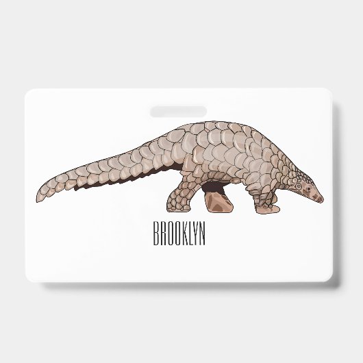 Pangolin-Cartoon Ausweis (Vorderseite)