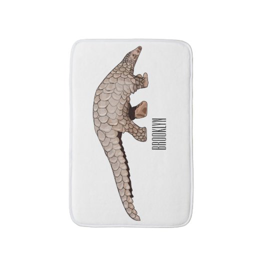 Pangolin-Cartoon Badematte (Vorderseite Vertikal)