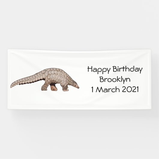 Pangolin-Cartoon Banner (Horizontal)