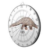 Pangolin-Cartoon Dartscheibe (Vorderseite rechts)