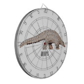Pangolin-Cartoon Dartscheibe (Vorderseite Links)