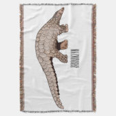 Pangolin-Cartoon Decke (Vorderseite Vertikal)