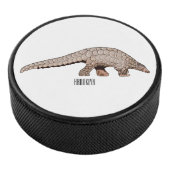 Pangolin-Cartoon Eishockey Puck (3/4)