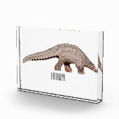 Pangolin-Cartoon Fotoblock (Rechts)