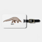 Pangolin-Cartoon Gepäckanhänger (Vorderseite horizontal)