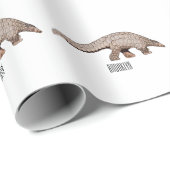 Pangolin-Cartoon Geschenkpapier (Rolleneckpunkt)