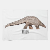 Pangolin-Cartoon Geschirrtuch (Horizontal)