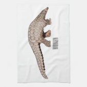 Pangolin-Cartoon Geschirrtuch (Vertikal)