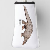 Pangolin-Cartoon Golf Headcover (Rotieren 90)