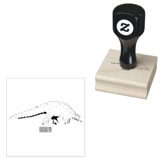 Pangolin-Cartoon Gummistempel (Stempel)