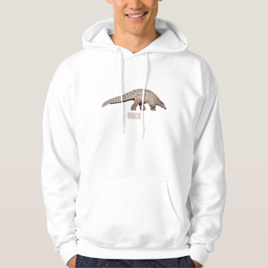 Pangolin-Cartoon Hoodie (Vorderseite)