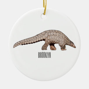 Pangolin Cartoon-Illustration Keramik Ornament