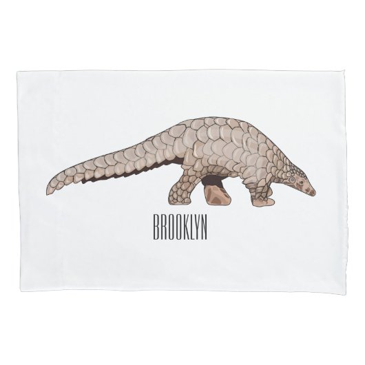 Pangolin-Cartoon Kissenbezug (Vorderseite)