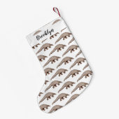 Pangolin-Cartoon Kleiner Weihnachtsstrumpf (Rückseite (Hängend))