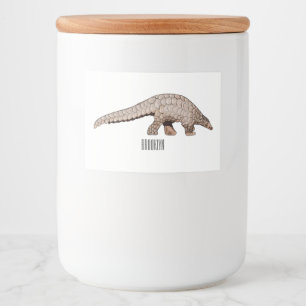 Pangolin-Cartoon Lebensmitteletikett