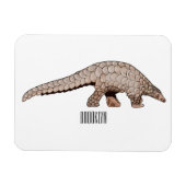 Pangolin-Cartoon Magnet (Horizontal)