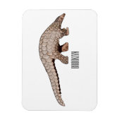 Pangolin-Cartoon Magnet (Vertikal)