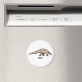 Pangolin-Cartoon Magnet (In Situ (Geschirrspüler))