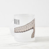 Pangolin-Cartoon Mattglastasse (Vorderseite Links)