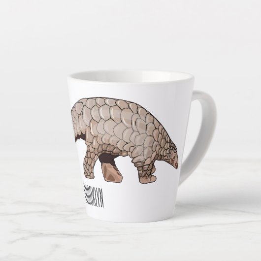 Pangolin-Cartoon Milchtasse (Rechte Ecke)