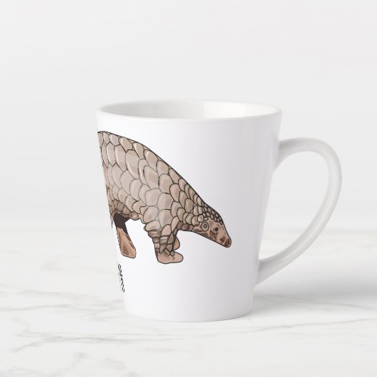 Pangolin-Cartoon Milchtasse (Rechts)