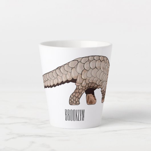 Pangolin-Cartoon Milchtasse (Vorderseite)