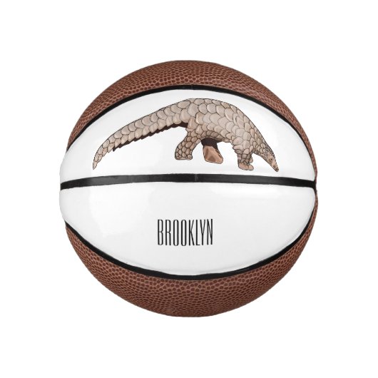 Pangolin-Cartoon Mini Basketball (Vorderseite)