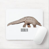 Pangolin-Cartoon Mousepad (Mit Mouse)