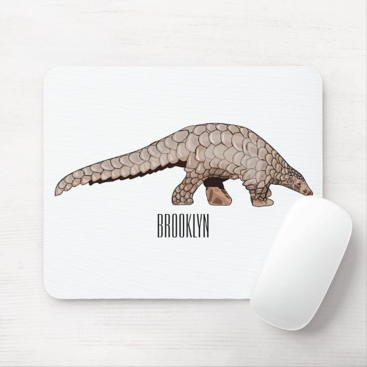 Pangolin-Cartoon Mousepad (Mit Mouse)