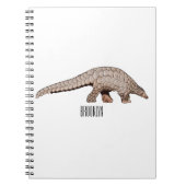 Pangolin-Cartoon Notizblock (Vorderseite)