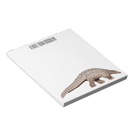 Pangolin-Cartoon Notizblock (angewinkelt)