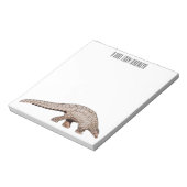 Pangolin-Cartoon Notizblock (Rotiert)
