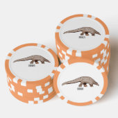 Pangolin-Cartoon Pokerchips (Stapel)