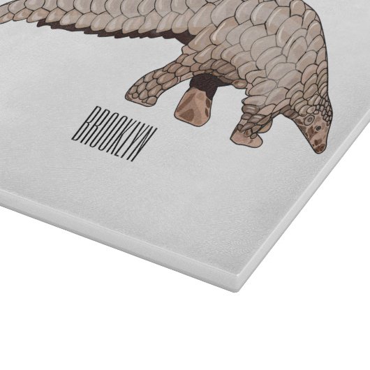 Pangolin-Cartoon Schneidebrett (Ecke)
