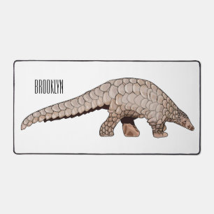 Pangolin-Cartoon Schreibtischunterlage