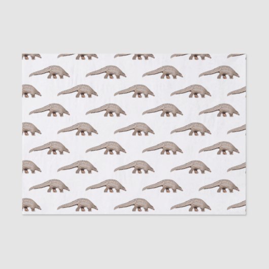 Pangolin-Cartoon Seidenpapier (Vorderseite)