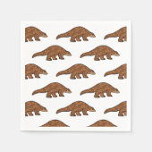 Pangolin-Cartoon Serviette (Vorderseite)