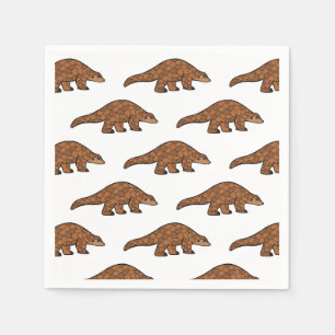 Pangolin-Cartoon Serviette