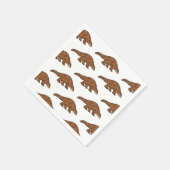 Pangolin-Cartoon Serviette (Ecke)