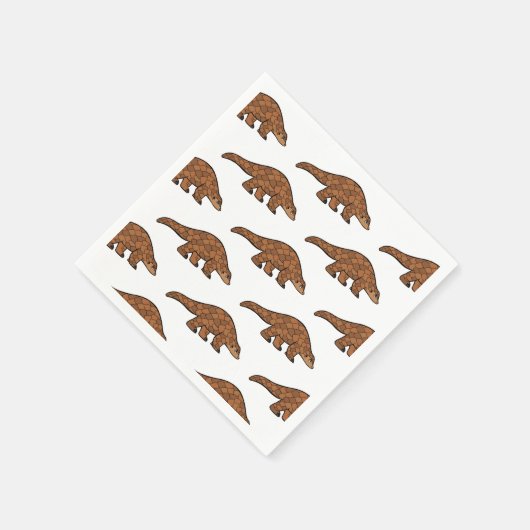 Pangolin-Cartoon Serviette (Ecke)