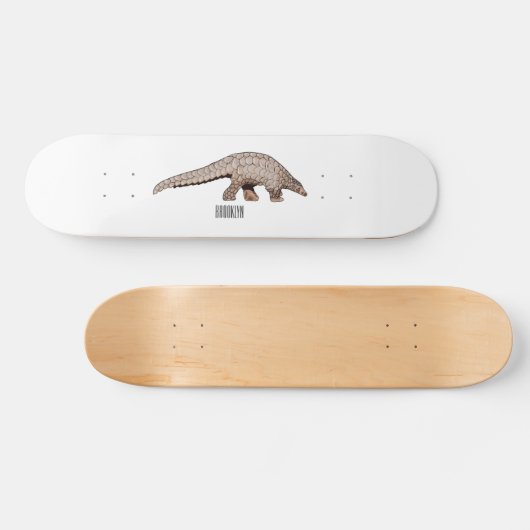 Pangolin-Cartoon Skateboard (Horizontal)