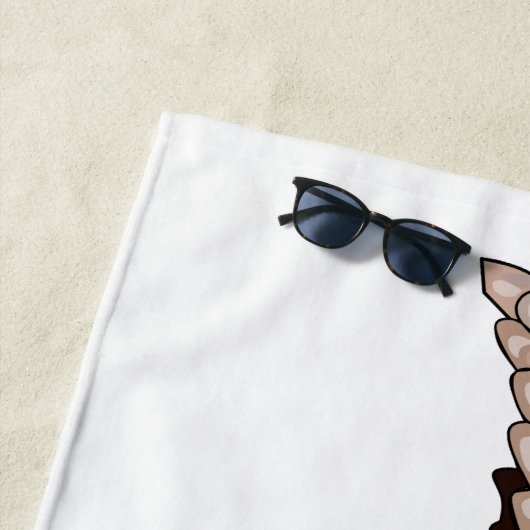 Pangolin-Cartoon Strandtuch (Beispiel)