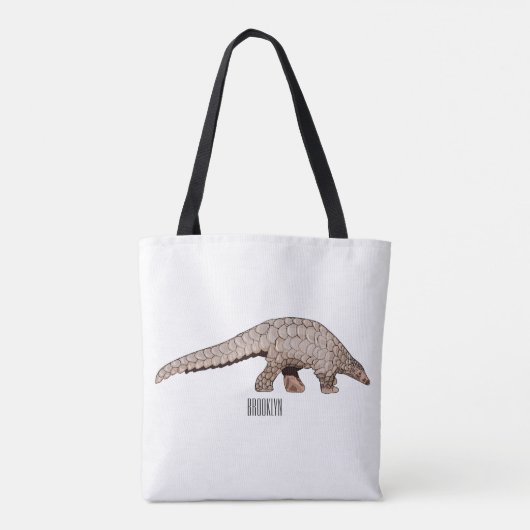 Pangolin-Cartoon Tasche (Rückseite)