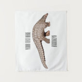 Pangolin-Cartoon Wandteppich (Vorderseite)