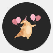 Pangolin Celebrating Sticker (Vorderseite)
